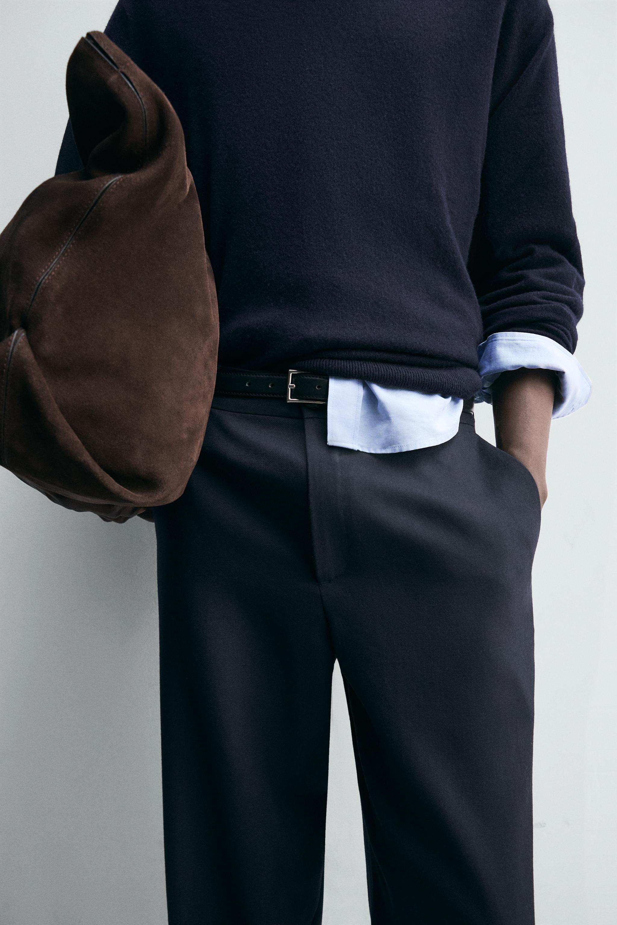 PANTALON STRAIGHT FIT 100% LAINE